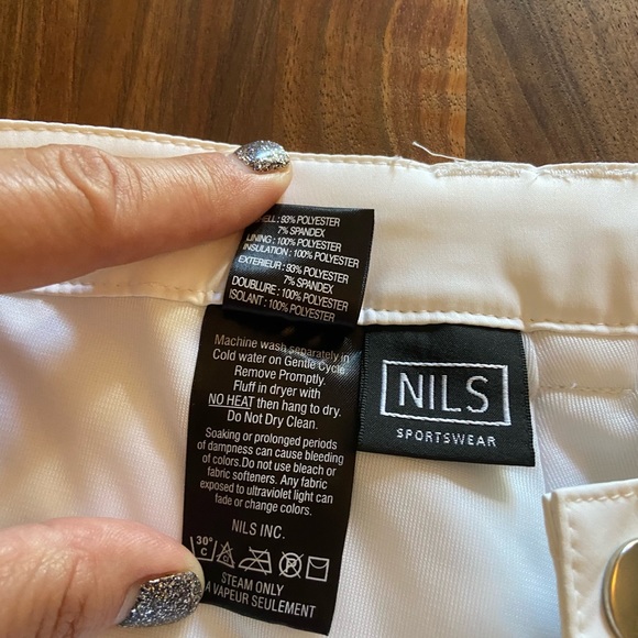 Nils White Ski Pants - NWT size 12 - Picture 4 of 9